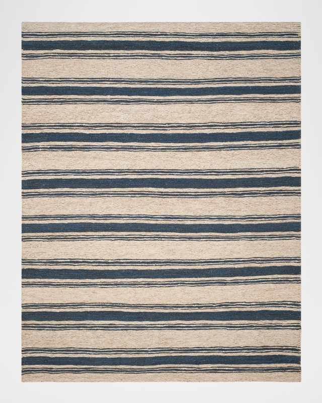 Cliff Stripe Hand-Knotted Rug, 8' x 10'